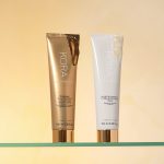 Two mask tubes on a shelf