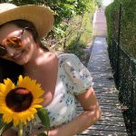 Miranda Kerr with Sunflower