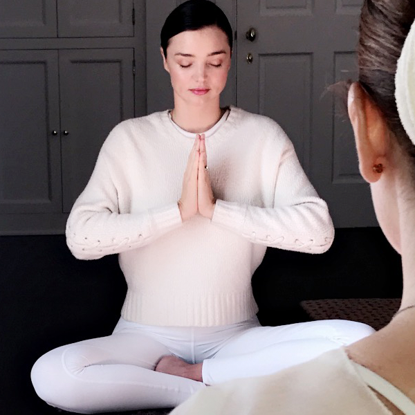 Miranda Kerr Meditating