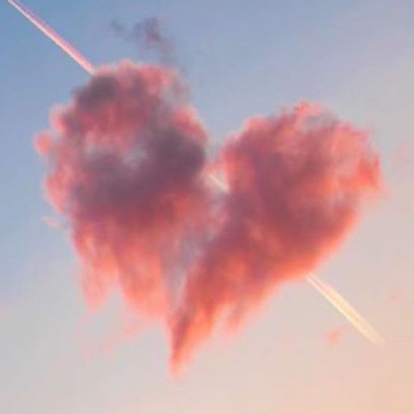 clouds in heart shape