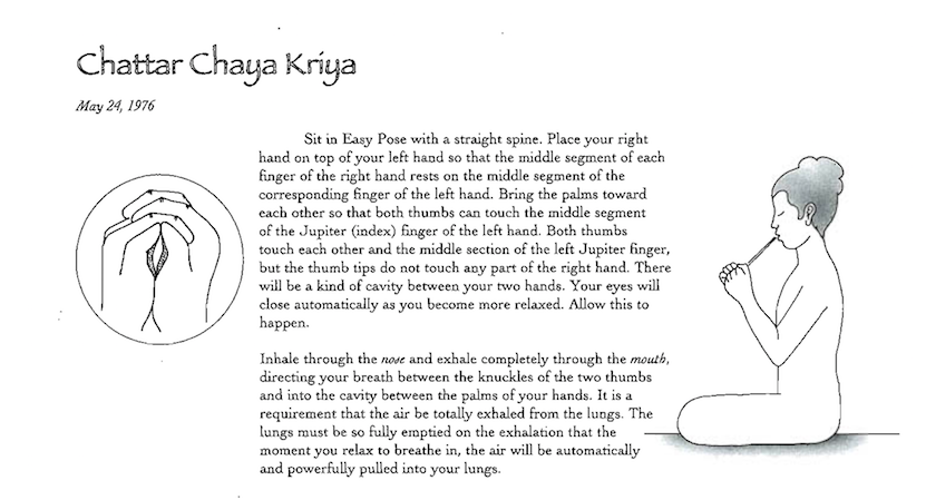 Chatter Chaya Kriya meditation