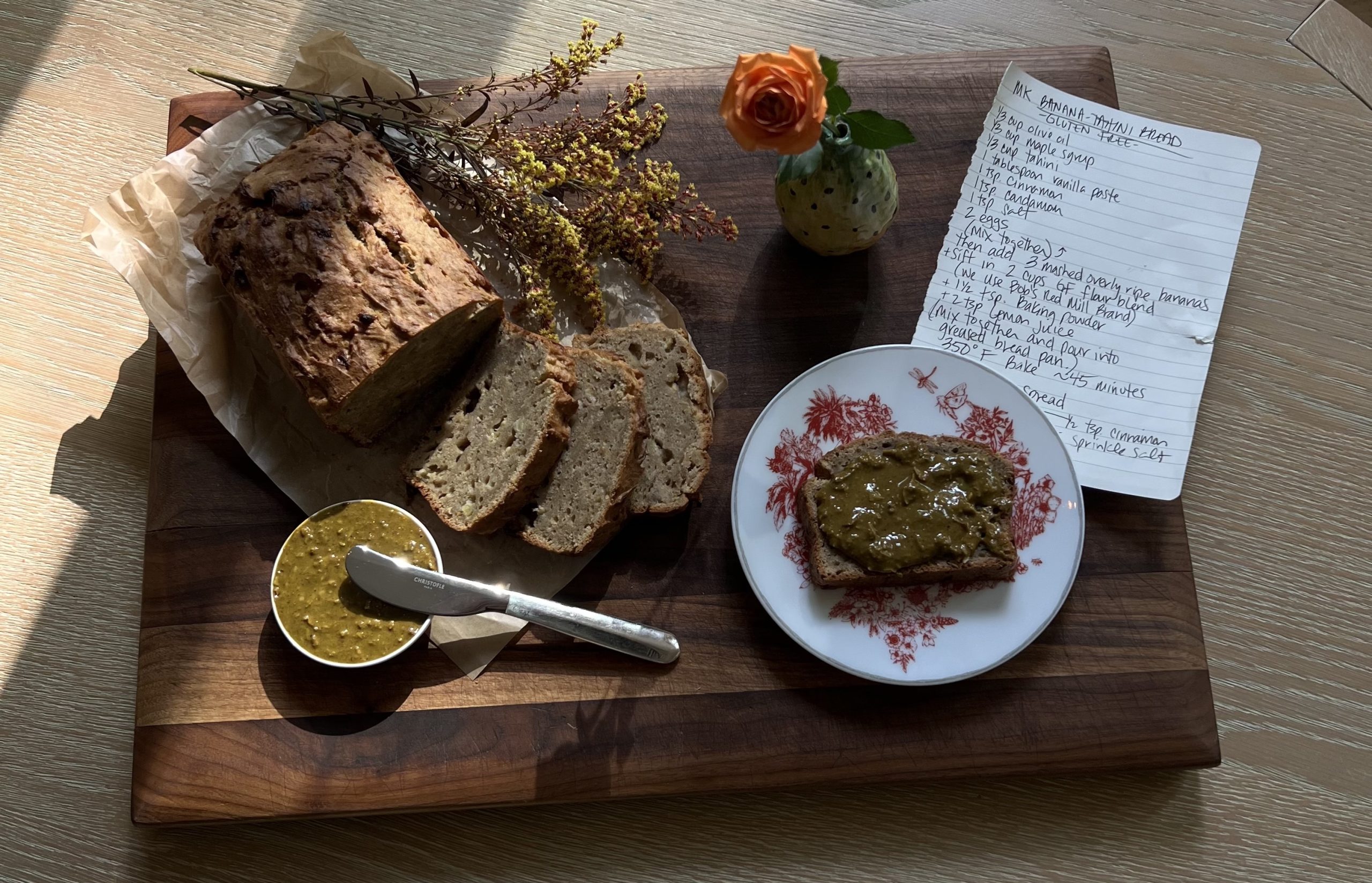 Miranda Kerr’s Banana & Tahini Bread Recipe